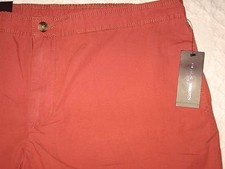 NEW BLACK  BROWN 1826 SHORTS SZ XXL X 9" WEEKEND ANTICA RED COTTON NWT 49