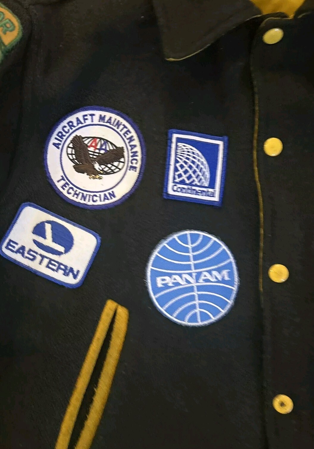 Vintage Pilot Patch Reversible Varsity Jacket 196… - image 6