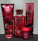 Bath & Body Works Winter Candy Apple Full Size Mist, Body Cream, Shower Trio Set
