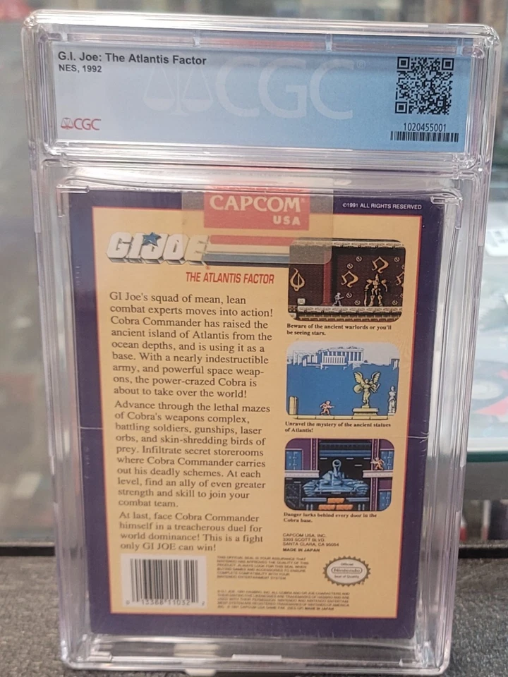 G.I. Joe: The Atlantis Factor (Nintendo. 1992)   Graded 8.5   A Seal  CGC - Image 4 of 4