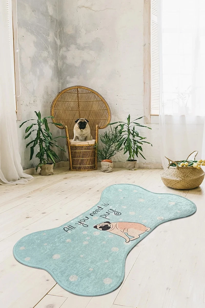 Pug Bone Shaped Dog Mat 70x120 Cm Pet Mat Pet Rug eBay