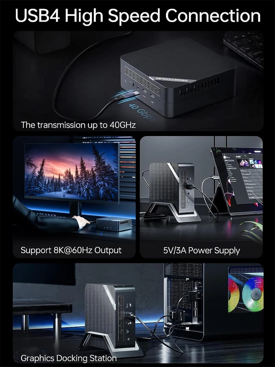 MINISFORUM Venus Series UM773 Lite Mini PC AMD Ryzen 7 7735HS