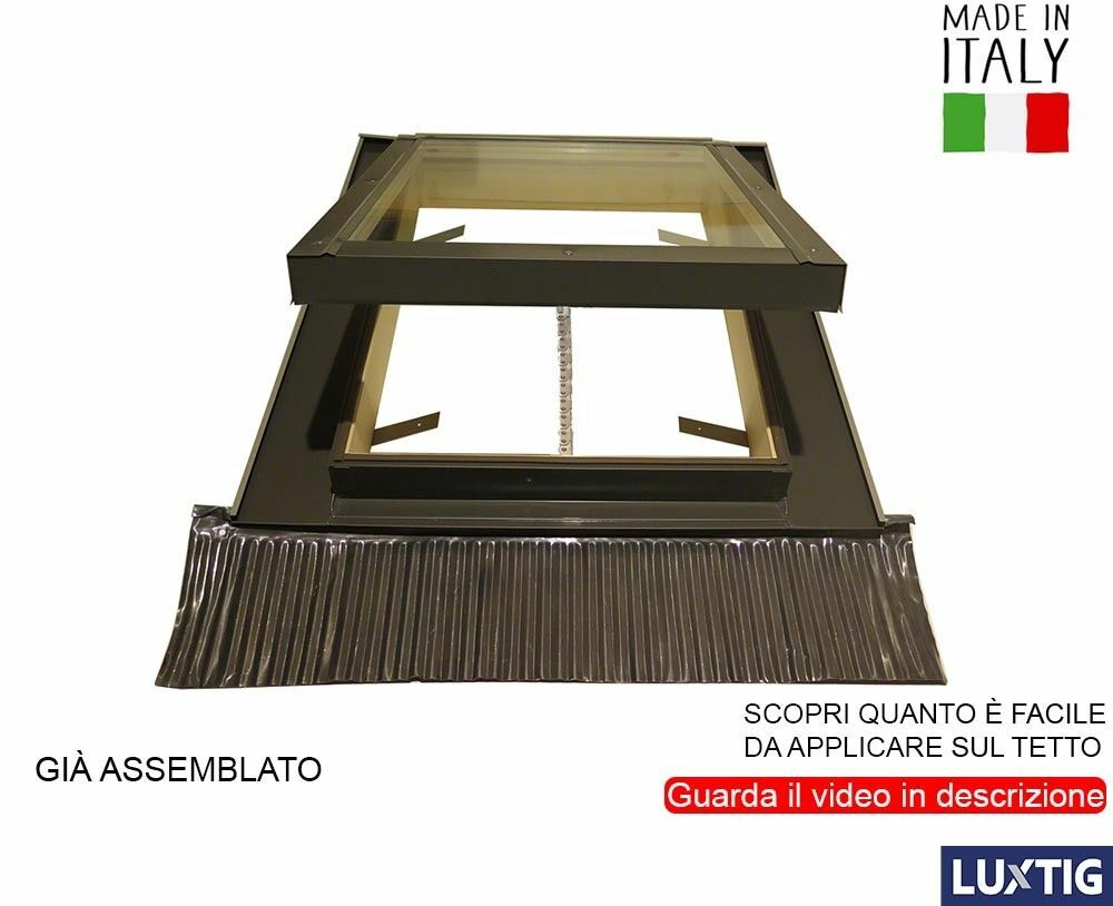 Lucernario Elettrico Per Tetto - Finestra Apribile A Distanza 90x50 Cm Con Motore 220V - Foto 10