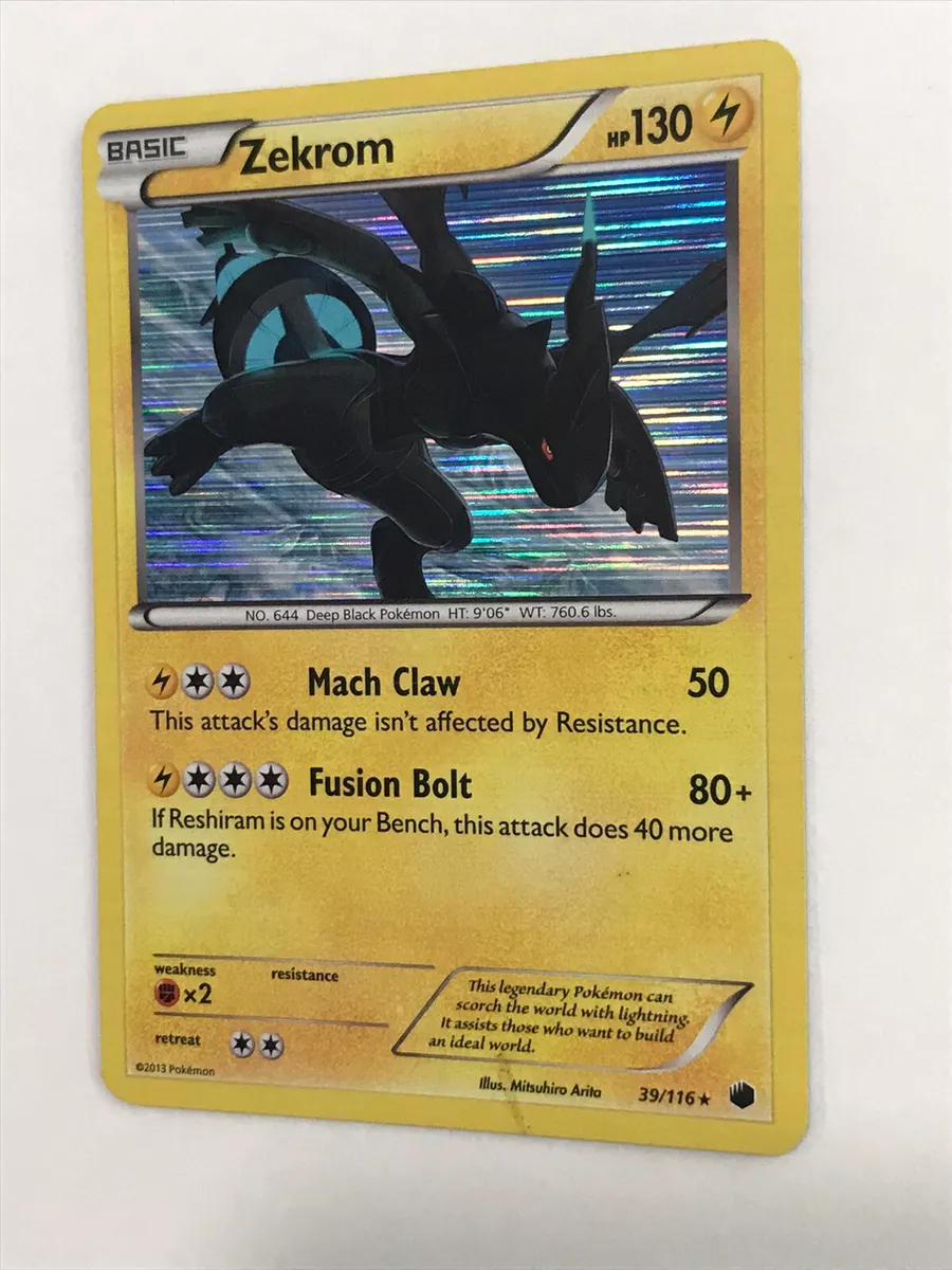  Pokemon - Zekrom (39/116) Promos - Holo : Toys & Games