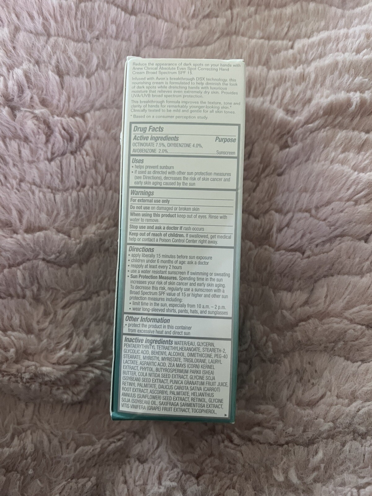 Avon Anew Clinical ABSOLUTE EVEN Spot Correcting HAND CREAM w/ DSX 2.6 Oz