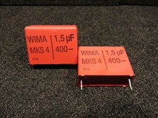 1Pcs Wima 1,5 uF capacitor 400Volt , Pitch 27,5mm , MKS4
