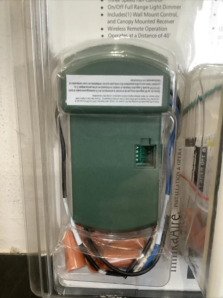 MinkaAire Wall Mount AireControl Remote with Canopy Receiver. White. WCS223 H12 - Image 4 of 4