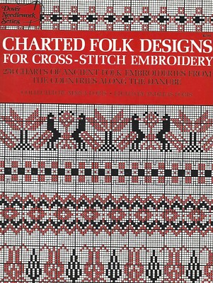 Charted Folk Designs for Cross-Stitch Embroidery Book - Dover Needwork Series