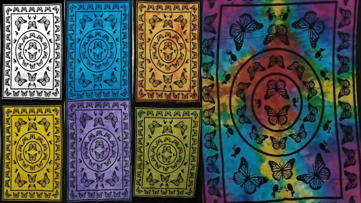 RAJRANG Grande Arazzo Da Parete 228x274 Cm Rosa E Viola Arazzi In Puro Mandala Di Cotone Biancheria Da Letto Decorazione Della Stanza - Foto 2