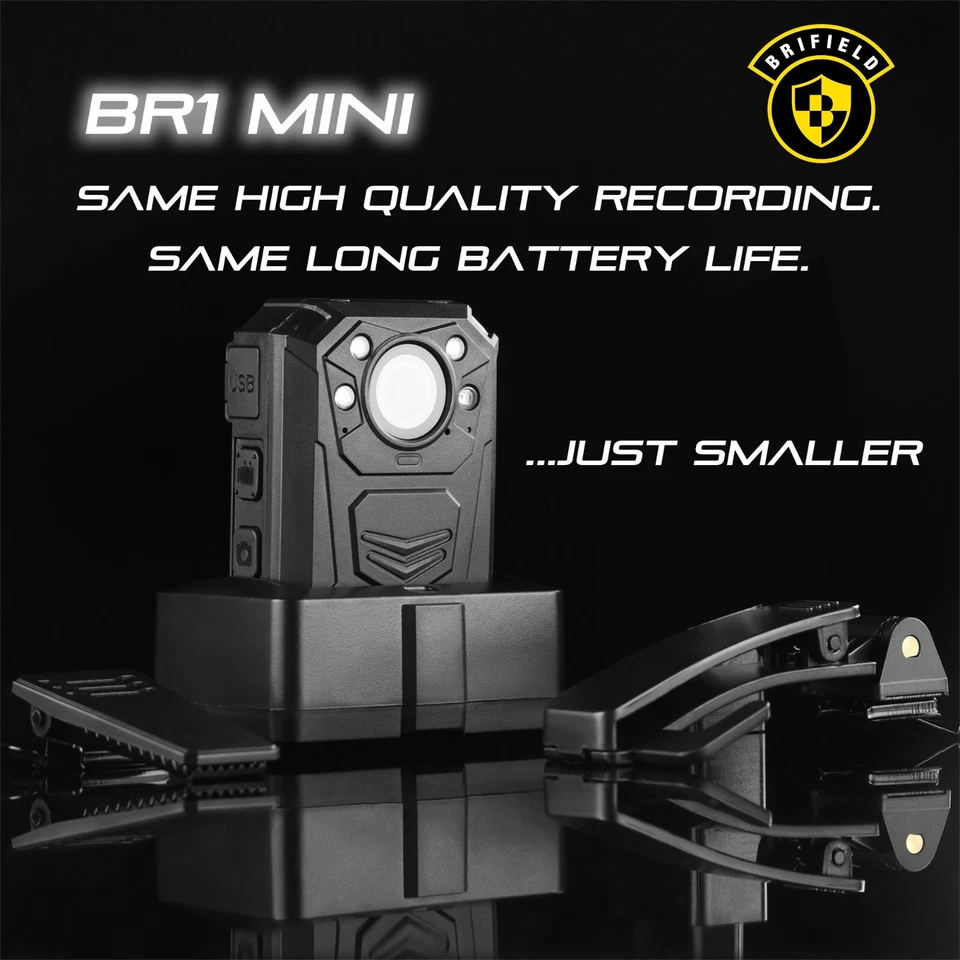 Brifield BR1 MINI Gehäusekamera Body Cam HD 32GB 64GB 128GB Nachtsichtgurte - Bild 2 von 4