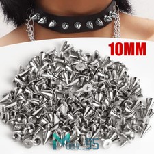 Punk Cone Metal Spikes Rivets Studs Screw for Clothing Jacket Leather DIY Craft