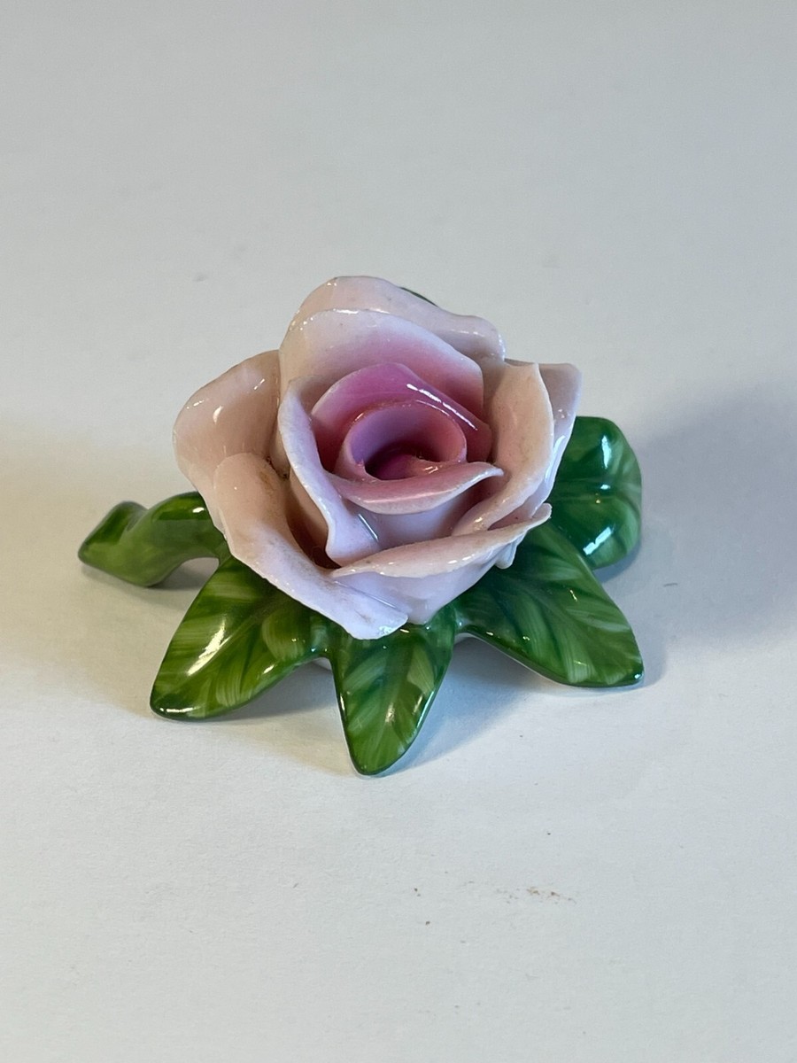 Vintage AK Kaiser Pink Porcelain Rose Figurine Germany | eBay