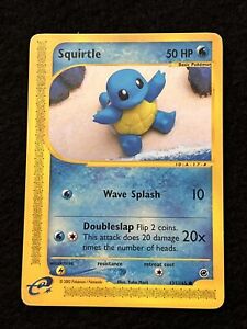 NM Squirtle 131/165 Expedition Base Set Pokemon Card