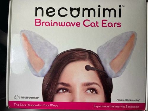 Neurowear Necomimi Brain Wave Cat Ears Working Tested Cosplay