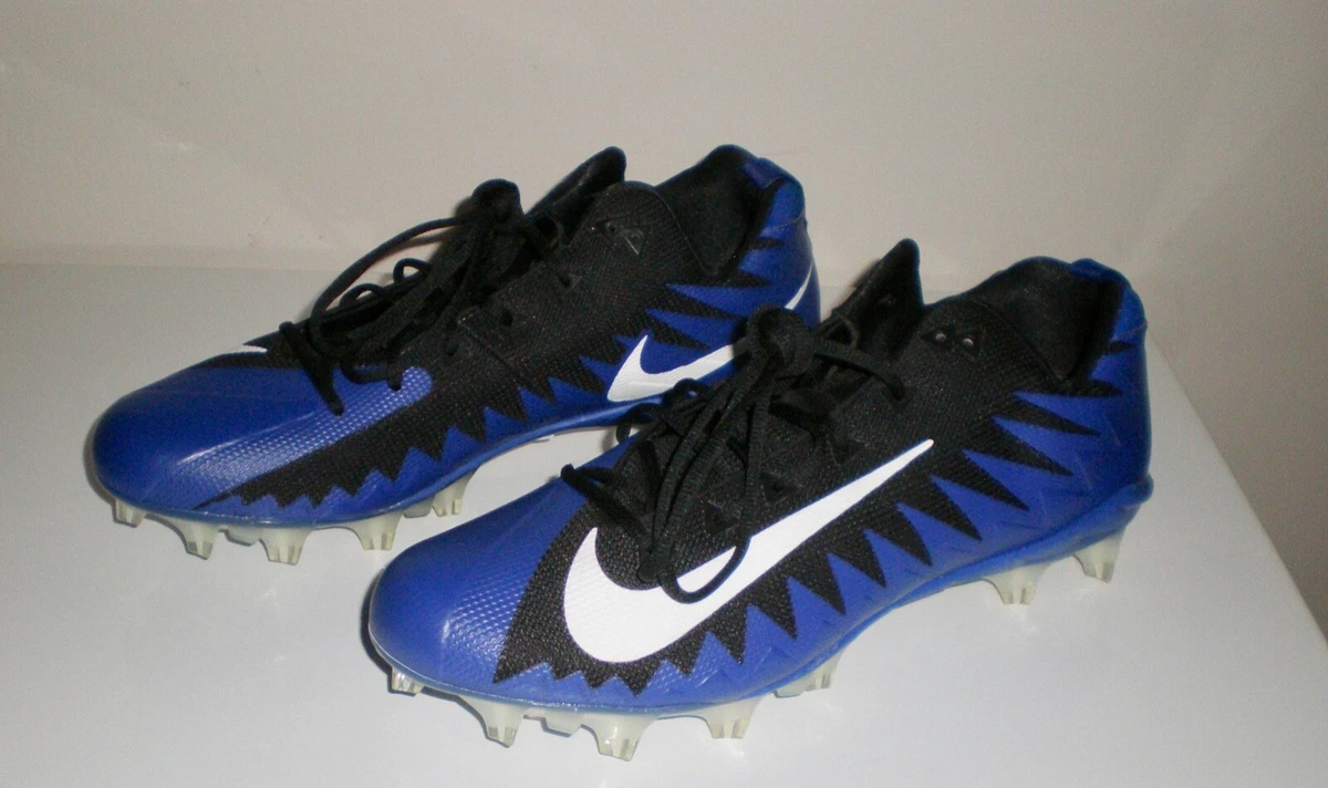 Mens NIKE Alpha Menace Pro Low TD Football Cleats ROYAL BLUE BLACK WHITE size 16