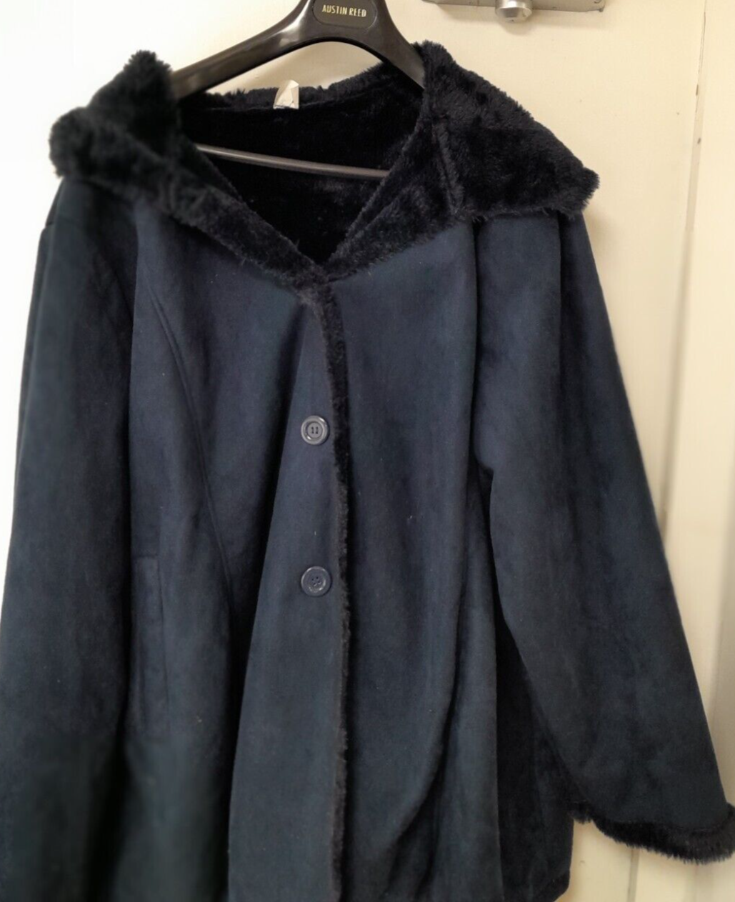 Ladies Gabriella Vicenza OekoTex Navy Blue 3/4 length jacket Size 24/