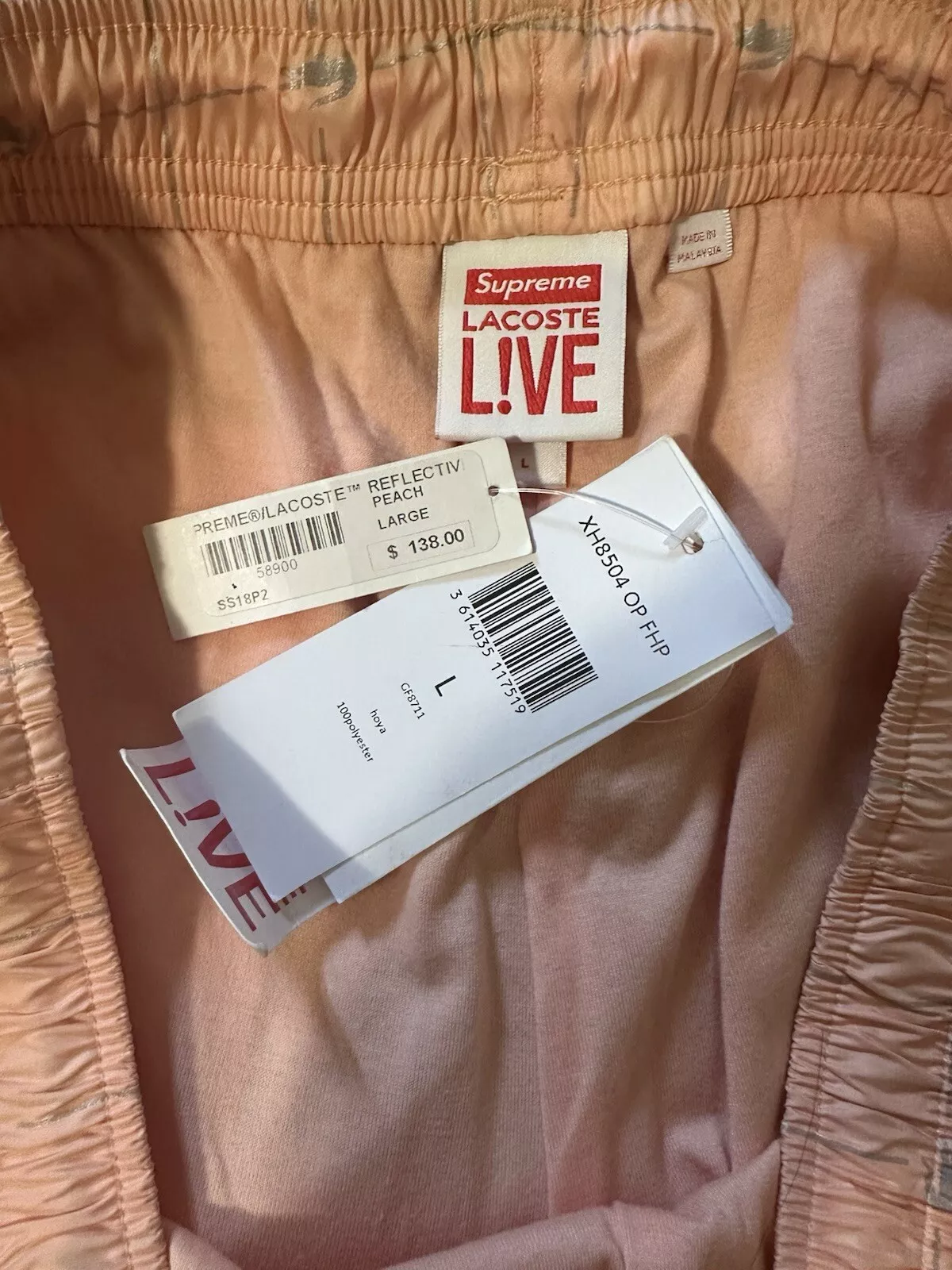 Pantalon de survêtement nylon Supreme x Lacoste