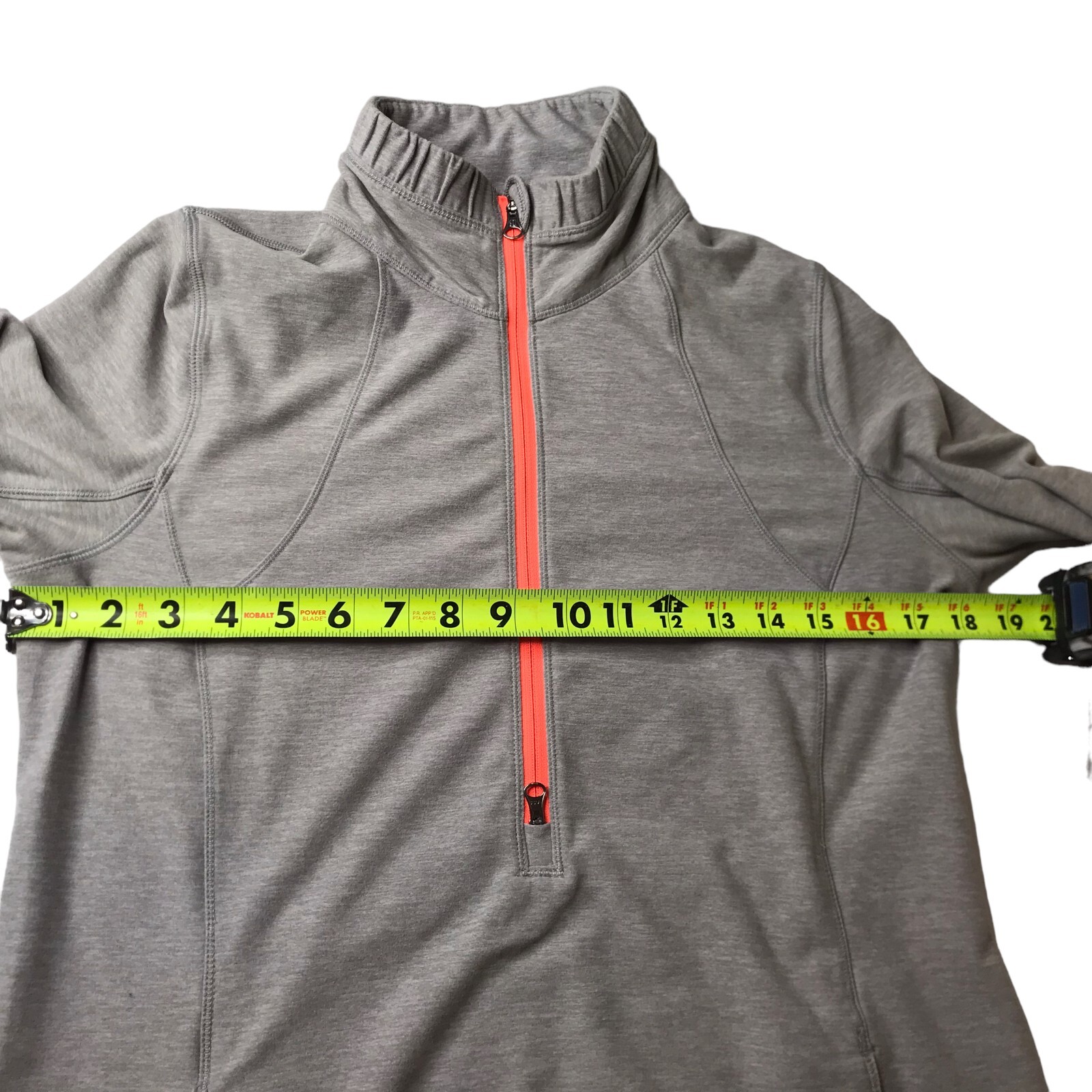 LULULEMON Half-Zip Pullover Light Gray Heathered … - image 5