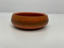 Vtg Aldo Londi Bitossi Art Pottery Ceramic MCM Ashtray 580 Italy Orange Round