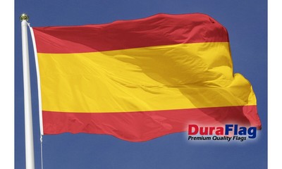 Spanien kein Wappen Dura Flagge 5 x 3 Fuß - strapazierfähig langlebig mit Clips und Haken