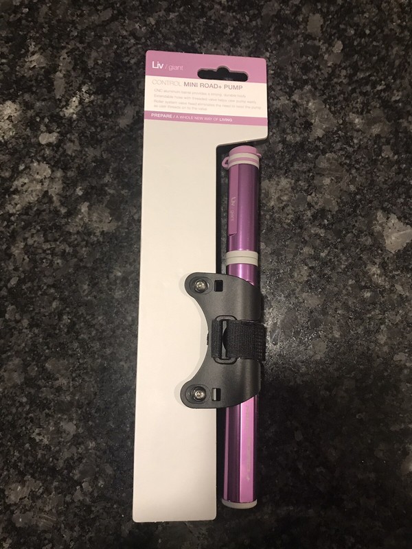 Brand New Purple Giant / Liv Control Mini Road+ Cycling Pump
