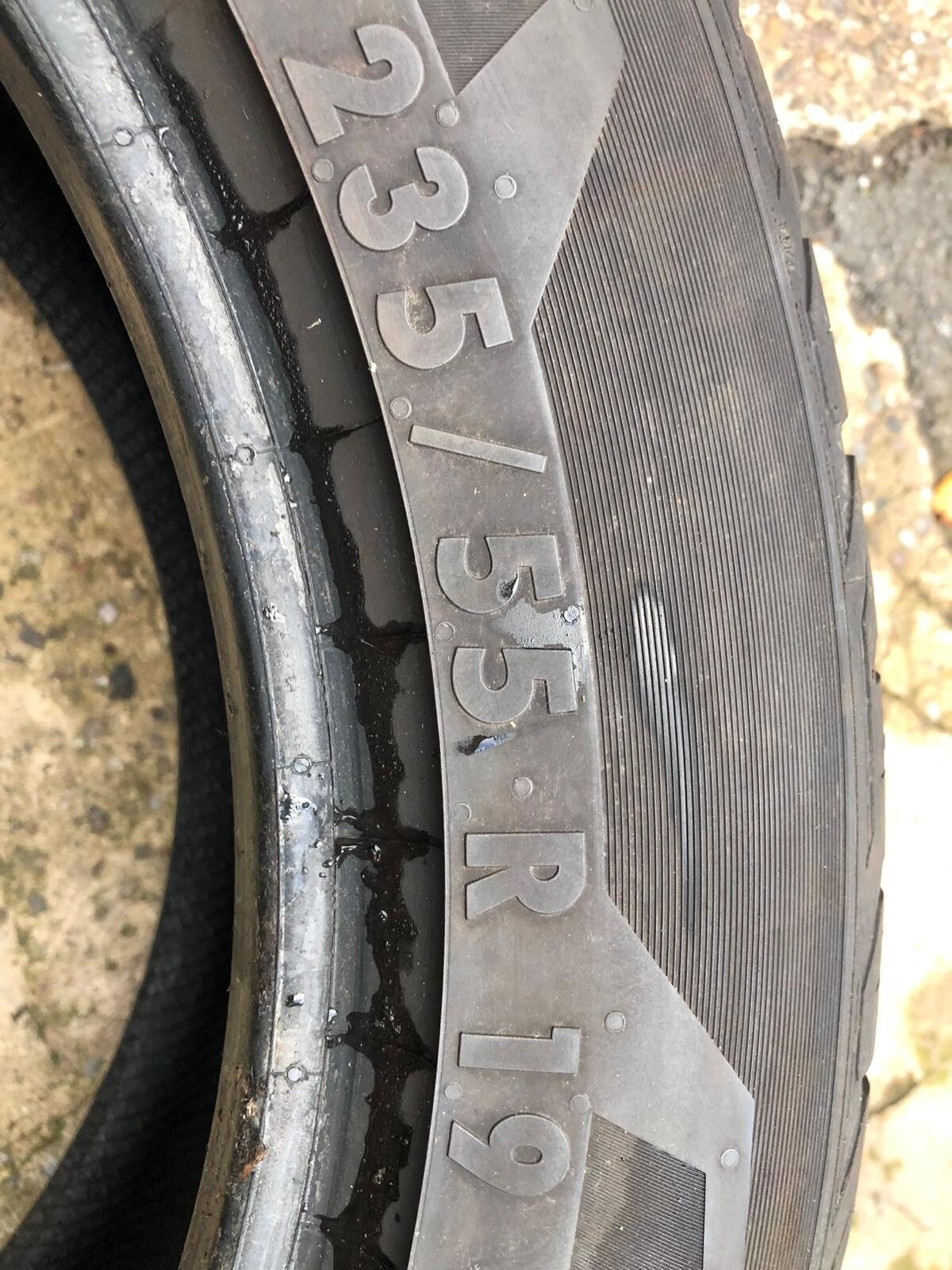 2 X 235 55 19 GENERAL GRABBER TYRES RANGEROVER EVOQUE AUDI MERC