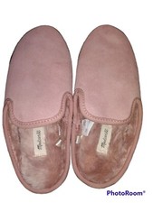 Madewell The Loafer Scuff Slippers Pink Oyster Suede Size 5