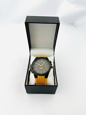 D&G Dolce & Gabbana Men's DW0596 Jack Gunmetal Dial Orange D&G Dolce & Gabbana Men's DW0596 Jack Gunmetal Dial Orange
