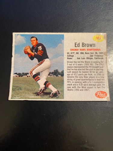 1962 Ed Brown #107