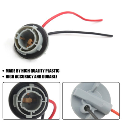 1156S LED Bulbs Pigtail Wired Bulb Light Female Socket Holder Light Base