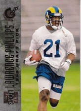 1996 Stadium Club #138 Lawrence Phillips   St. Louis Rams Rookie Card. rookie card picture
