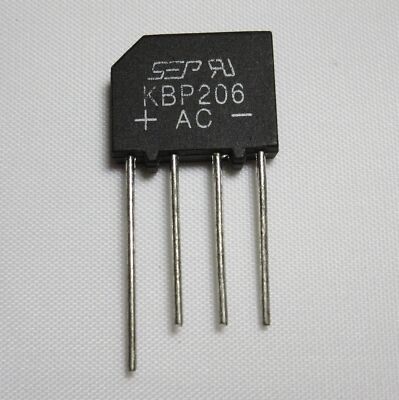 2x Brückengleichrichter KBP206 / KBP210 / KBP307 / KBP310 / RS2047 Gleichrichter