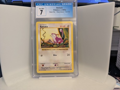 Rattata (Shadowless) graded CGC 7 for sale on eBay
