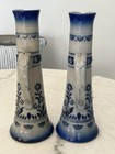 Stoneware vases with cobalt blue & grey glaze by Gerz. — photo 4