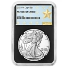 2024-W $1 1-oz Proof American Silver Eagle NGC PF70UC West Point Star Label