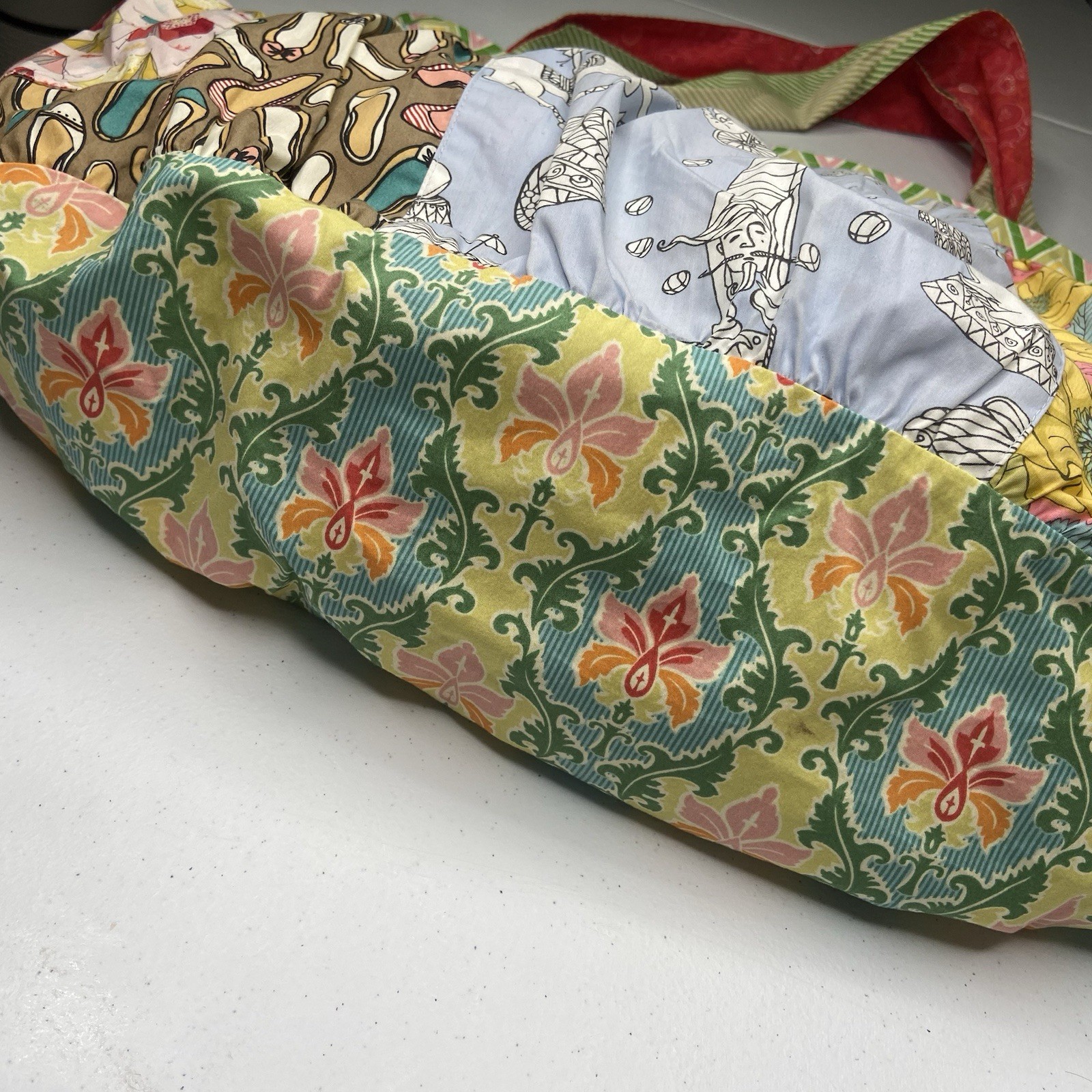 Matilda Jane Large Patchwork Reversible Hobo Shou… - image 4