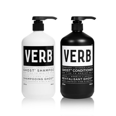 VERB Ghost Shampoo & Conditioner Duo Set - Infused with Moringa Oil - Cleanses +