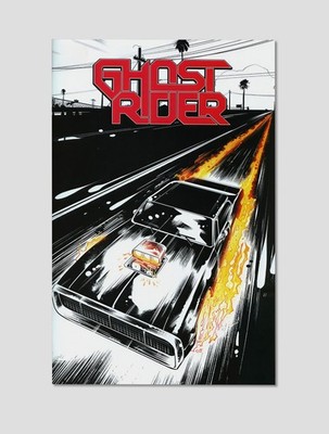 Ghost Rider #1 Robbie Reyes Hell Charger Giclee Print Poster 11x17 Marvel Art