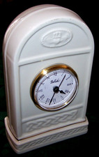 Very Nice Belleek Battery Operated Shelf /desk Clock