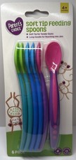 Parent's Choice Soft Tip Feeding Baby Spoons 6 Pack BPA free Tender Gums New