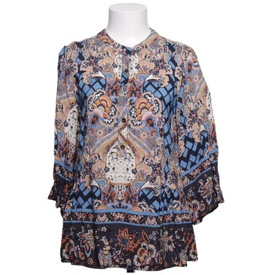 2-Biz, Bluse, Größe: M, Mehrfarbig, Viskose, Medaillon, Damen #yIt