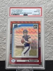 2024 Donruss Rated Rookie J.J. McCarthy #303 Optic Preview Red Wave Prizm (RC)