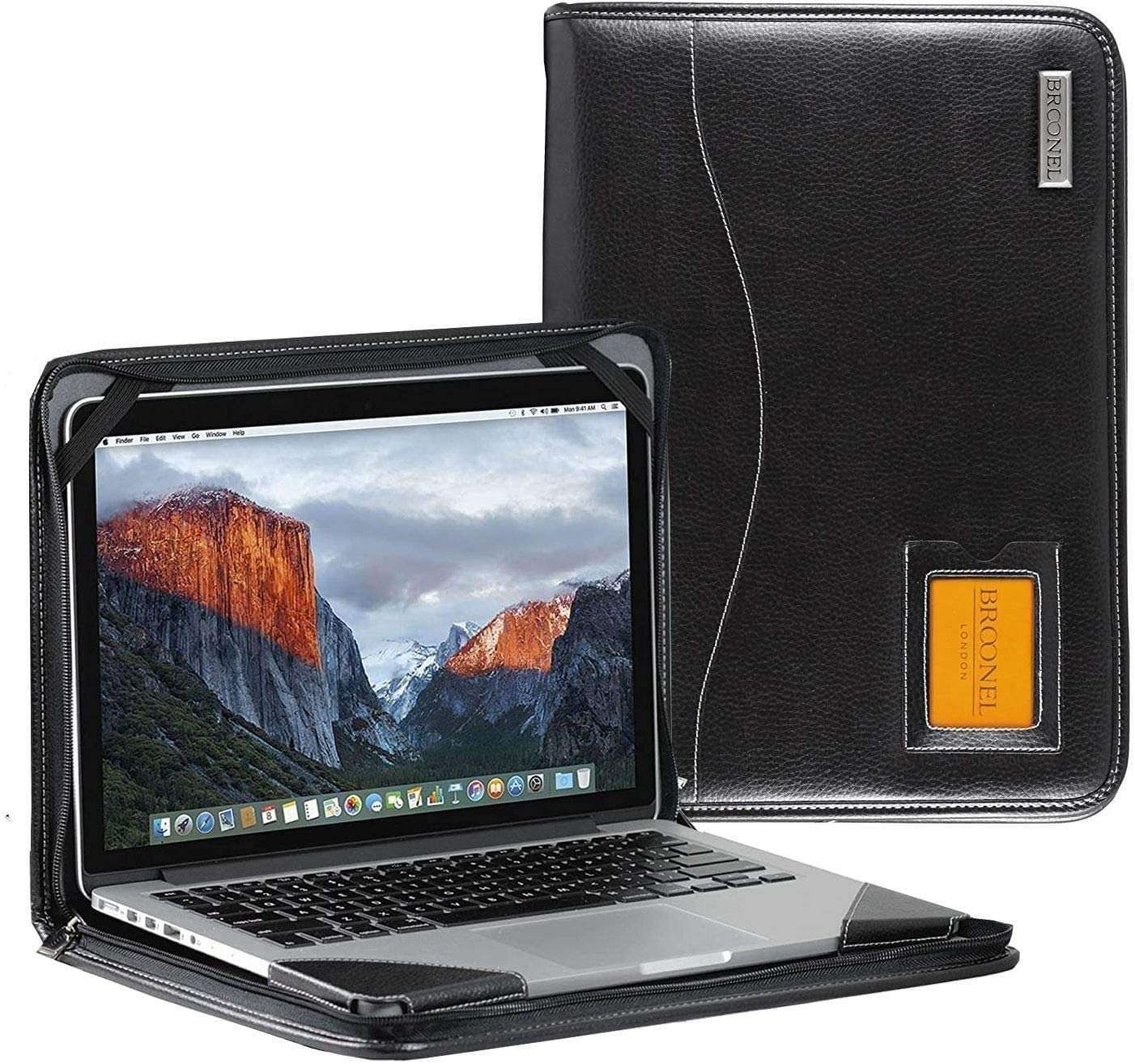 Broonel Black Leather Case For Lenovo ThinkBook 14 Gen 2 14"
