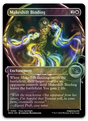 Makeshift Binding (Showcase) #290 (Foil) (NM) Murders Karlov Manor MKM Magic MTG