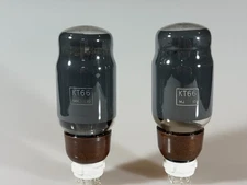 Pair Genalex KT66 Audio Vacuum Tubes Made in England