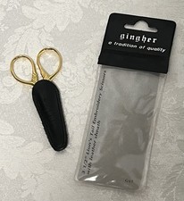 Gingher 3-1/2  Lion  s Tail Embroidery Scissors G-LT  ITALY   Great Condition