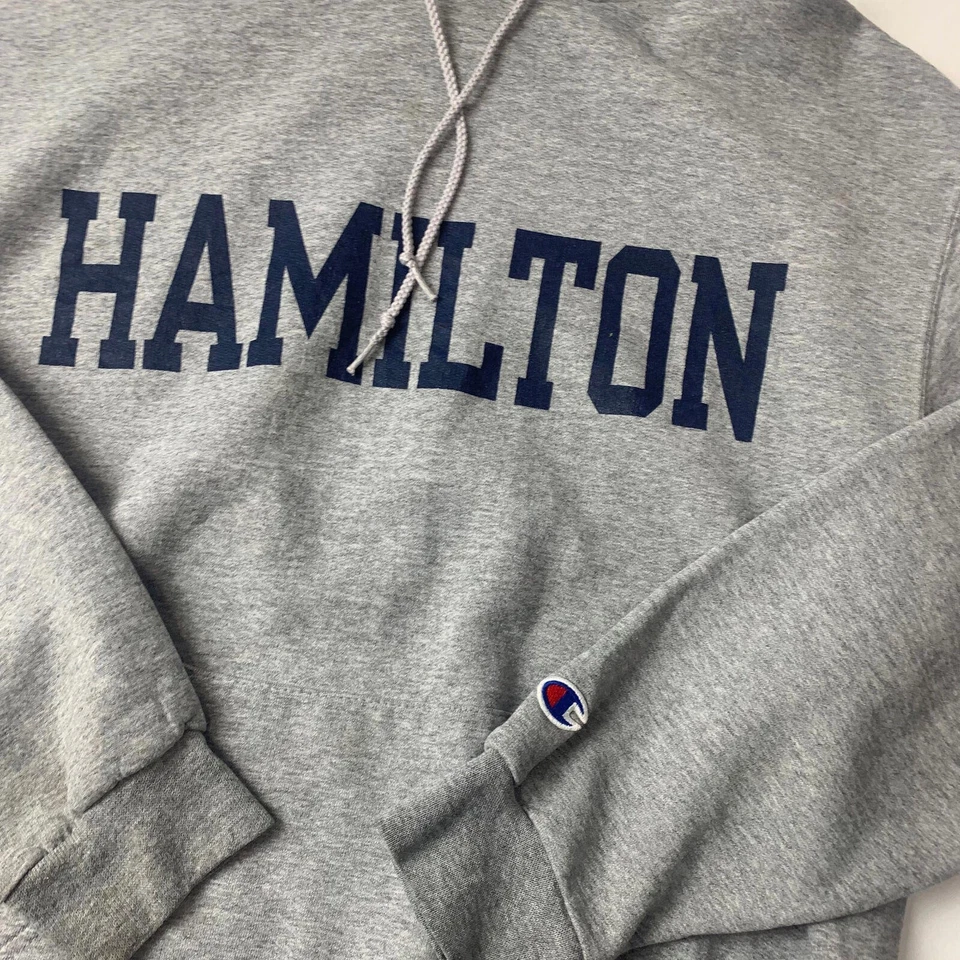 Women’s CHAMPION Hoodie / Hamilton / Grey / Medium / USA Hoodie - Image 2 of 4