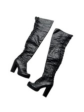 Vintage Leather Long Boots Women's Size 36