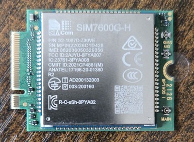 SIMCom SIM7600G-H LTE 4G Cat.4 M.2 Modul mit GNSS (GPS/Galileo)   Neu