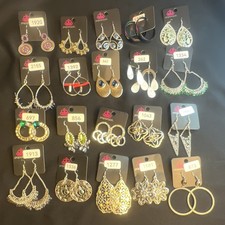 Paparazzi Women s Fashion Earrings Mixed Lot 20 Pairs Multicolor Rhinestone